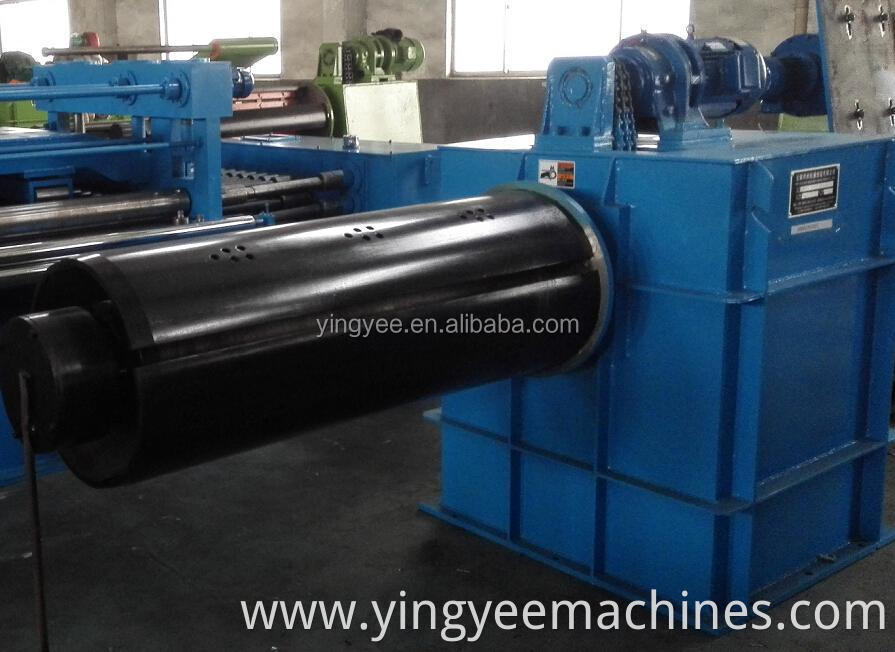 3X1300mm steel coil slitting line/Hydraulic exit coil car/damping and pre-dividing and press device